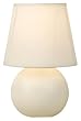 Normande HE1-1152-WH Smitty Accent Lamp, each, white ceramic base.