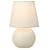 Normande HE1-1152-WH Smitty Accent Lamp, each, white ceramic base.