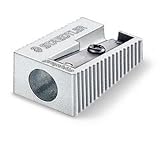 STAEDTLER, INC. Handheld Metal Manual Pencil Sharpener, Silver