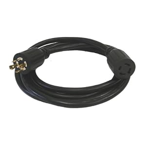 GenTran RJB12425 25-Foot 20 Amp Power Cord for up to 5,000-Watt Generators