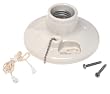 Leviton 014-9726-C Pull Chain Lampholders with Side Outlet (2-Piece)