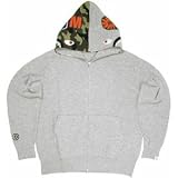 Size【L】A BATHING APE(ア ベイシング エイプ) ニットシャークパーカー 灰【灰】【新品】