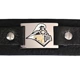 Purdue Boilermakers Italian Leather Cuff Bracelet