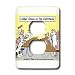 Londons Times Funny Cow Cartoons - Udder Chaos - Cow Food Fight - Light Switch Covers...