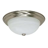 Buy Nuvo Lighting 60 2623 3-Light 15-Inch Flush Mount Light with Alabaster Glass,... by Nuvo