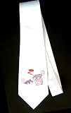 Party Decoration Necktie with math, thinking, mouse, cheese, pair