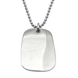 Men's New 2 Tone Dog Tag Chain In 24 Inches Necklace By Steelx