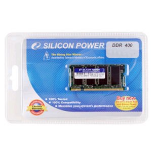 シリコンパワーPC-3200 DDR1 400 S/O DIMM - 200PIN DDR1 400 1GB (64*8) 16chips SP001GBSDU400O02