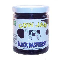 Black Raspberry Seedless Jam - 12 Oz - Cow Jam by Cow Jam