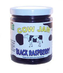 Cow Jam SEEDLESS BLACK RASPBERRY JAM by Genuine Oregon