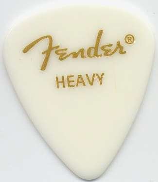 Fender® 351 Model Picks - Heavy, White - 144 picks
