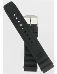 22mm Black Rubber Strap Watch Band