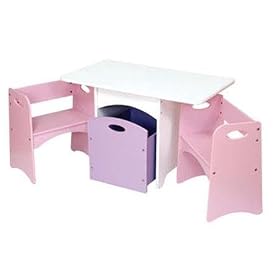 KidKraft Table with Pastel Benches