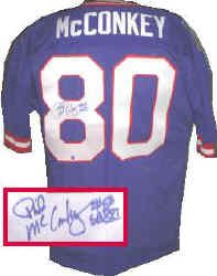 Phil McConkey Hand Signed Blue Giants Throwback Jersey