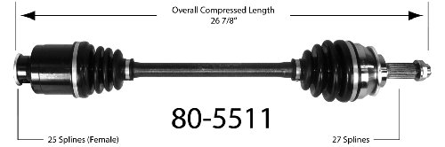 Empi 80-5511 CV Joint Half-Shaft Assembly On Sale