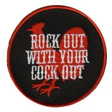 Embroidered Iron On Patch EP386 - Rock Out With Your...