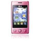 LG T300 Cookie Lite Handy(Ohne Branding, 6,1 cm (2,4 Zoll) Display, Touchscreen, 1,3 Megapixel Kamera) pink/wei&szlig;