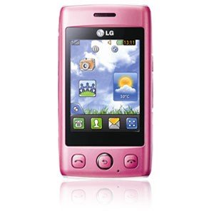 LG T300 Cookie Lite Handy(Ohne Branding, 6,1 cm (2,4 Zoll) Display, Touchscreen, 1,3 Megapixel Kamera) pink/wei&szlig;