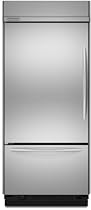 KitchenAid Architect Series II: KBLC36FTS 36in Built-In Bottom-Freezer Refrigerator - Left Hand Door