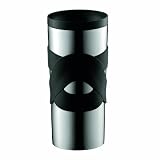 Bodum 0.35 Litre 12 oz Stainless Steel Travel Vacuum Mug, Black