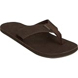 REEF Leather Smoothy Mens Sandals - Dark Brown