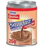 Carnation Instant Breakfast Lactose Free Supplement Chocolate Splash Drink 24/8 ounce cans per case