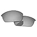 PapaViva Lenses Replacement for Oakley Flak Jacket Pro+ Chrome Silver Polarized