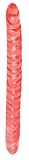 California Exotics Slim Jim Duo Super Slim Double Dong, Veined, 17.5