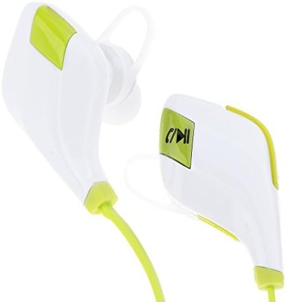 Bluetooth Headphones, Noise Isolating Wireless Headset with Microphone by SportsType - High Quality Stereo Sound - NEW V4.1 Chip - Sleek Custom Earbuds, Light-Weight Design - Running, Gym, Hiking, Extreme Sports - Pairs, Easy & Fits Android Cell Phones, iPhone 6, 6 Plus, 5, 5c, 5s, 4, iPad (White)
