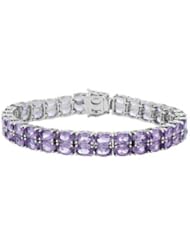 Amethyst and 925 Sterling Silver Bracelet