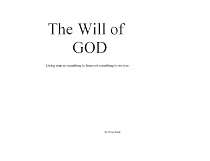 The Will of GOD