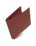 Gianfranco Ferre Logoed Stitched Genuine Leather Billfold Wallet Brown