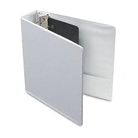 Vinyl ClearVue XtraValue Slant D-Ring Presentation Binder, 2 Capacity, White