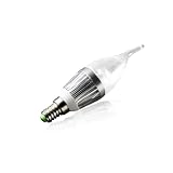 Techlight LED Kerzenlampe/Candle Light 2 Flame E14 3x1W, warmwei� (klarglas)von "Techlight"
