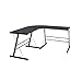 OFM Essentials Collection 60" Metal Frame L-Shaped, Corner Computer Desk, in Black
