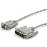 StarTech.com 10-Feet Cross Wired DB9 to DB25 Serial Null Modem Cable - F/M (SCNM925FM)