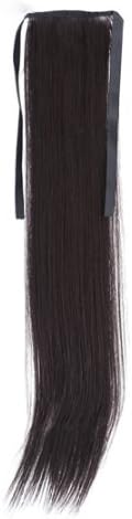 SWT 21" Brown Smooth Natural Fashionable Wig Hairpiece Ponytail Hair Extensions Clip in on Long Straight for Womans / Girls