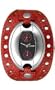 Mango Red Leather Cuff Black Dial Women's Watch #QM5113102