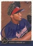 George Lombard, Richmond Braves - Braves Affiliate Autographed Card