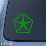 CHRYSLER SYMBOL - Car, Truck, Notebook, Vinyl Decal Sticker #1123 | Vinyl Color: Green