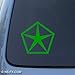CHRYSLER SYMBOL - Car, Truck, Notebook, Vinyl Decal Sticker #1123 | Vinyl Color: Green Image