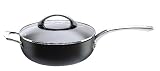 Raymond Blanc by Anolon Professional Hard Anodised Non-stick Covered Chef's Pan with Helper Handle, 26 cm, 3.8 Litre