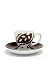 Kitchen & Housewares : Mary Lou Brown Espresso Cup & Saucer x 4