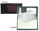 New York Giants Embroidered Leather Checkbook Cover