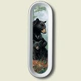 Black BEAR Family LODGE Decorative Ceramic Spoon Rest