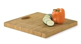 Lipper International 12-Inch Square Bamboo Cutting Board with Cut Out Handle by Lipper International