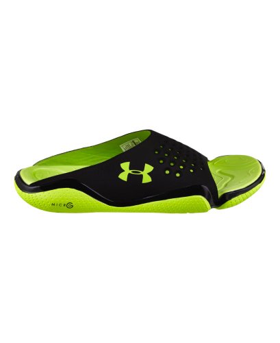 骚包的绿色 Under Armour Compression EV Sandals 拖鞋