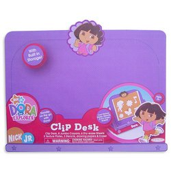 Childrens Toyshop  Toys : Jakks Pacific Flying Colors Dora The Explorer Activity Clip Desk