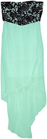 Sexy Black Lacy Chest Wrap Chiffon Club One-piece Dress Clubwear (S, Green)