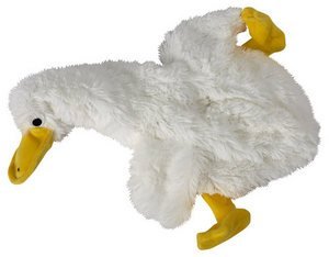 Image of Doggles Plush Bottle, Duck - White